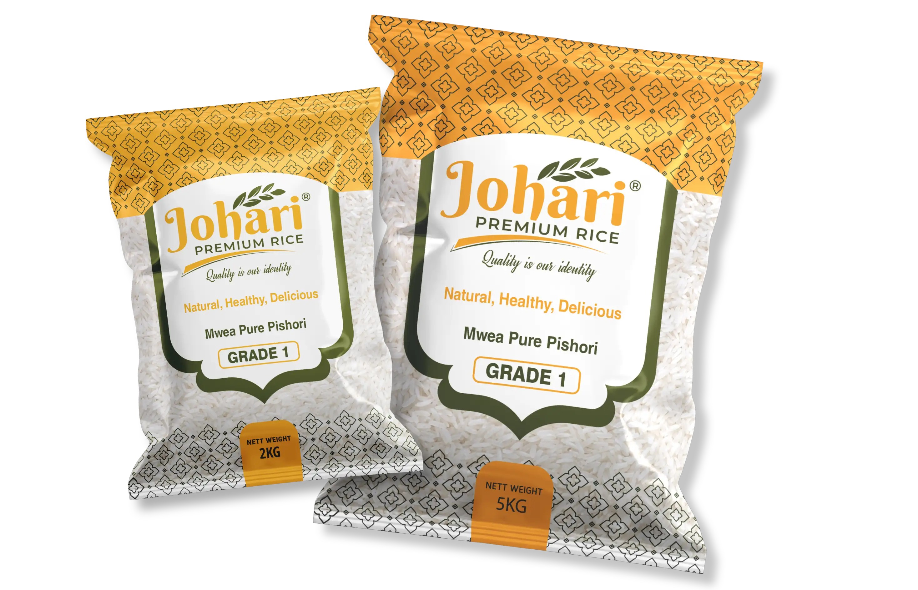 Johari Rice 2kg and 5kg packs
